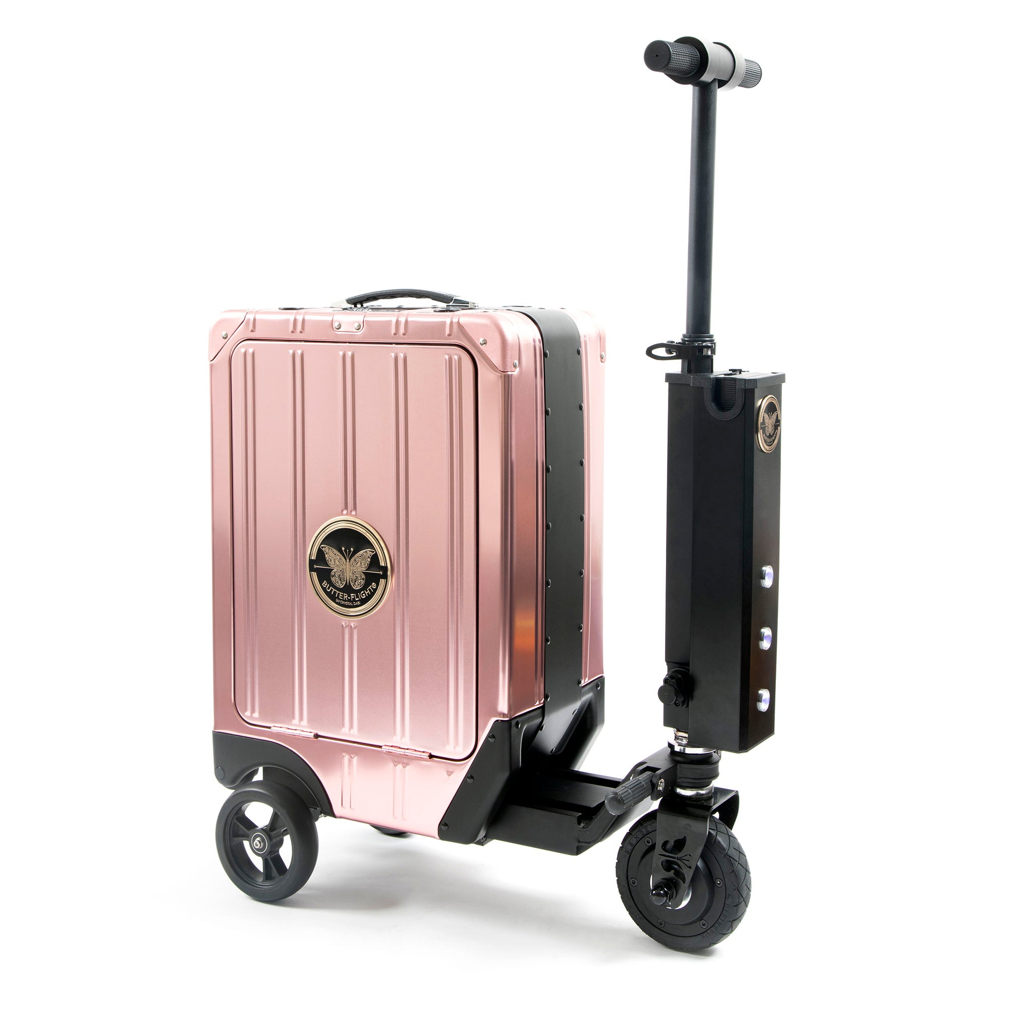 Carry-On E-Luggage Scooter Pink