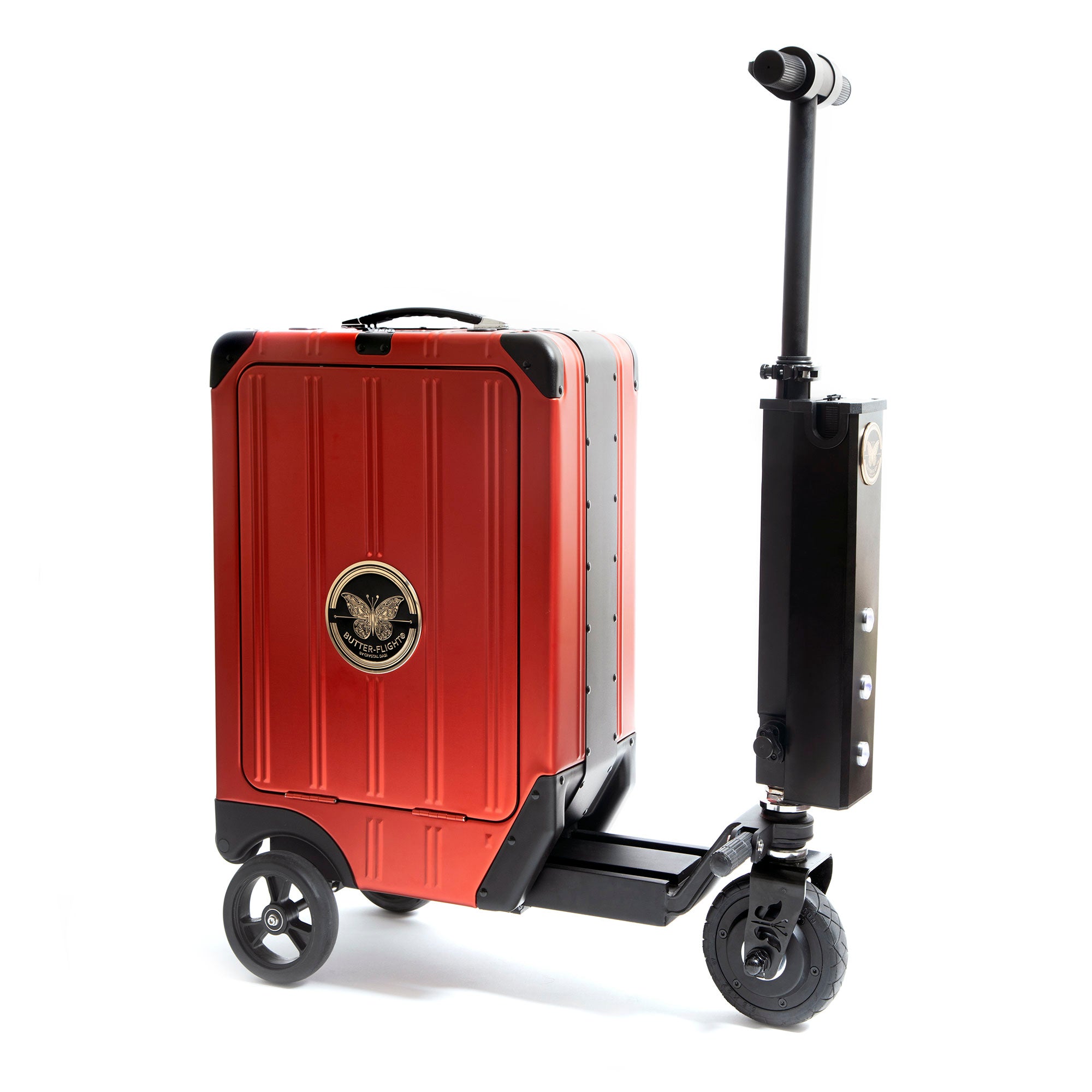 Carry-On E-Luggage Scooter Red ButterFlight Carry-On E-Luggage Scooter Red ButterFlight
