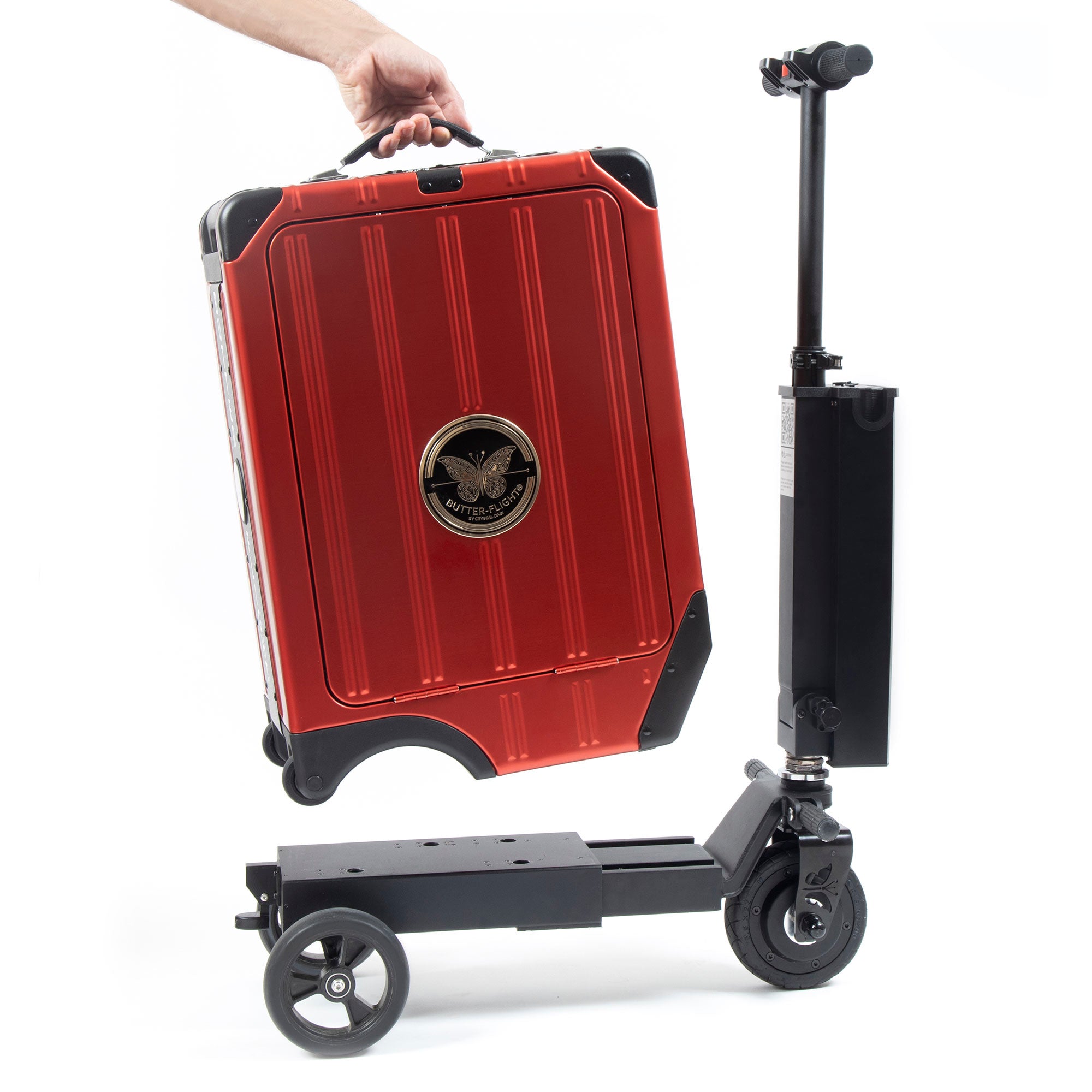 Carry-On E-Luggage Scooter Red