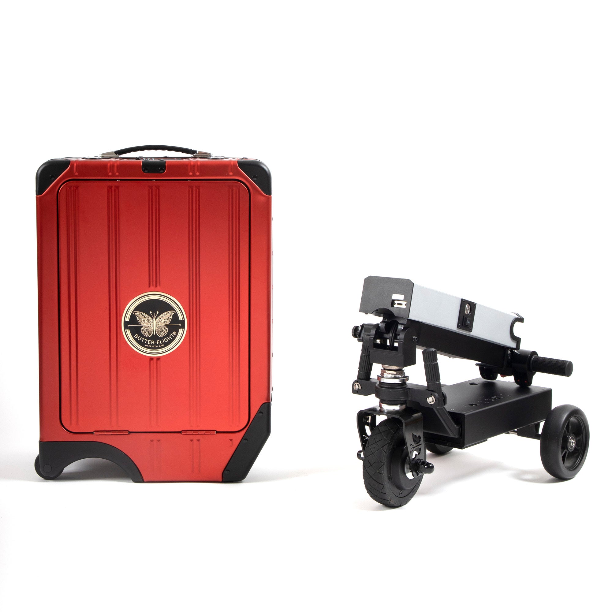 Carry-On E-Luggage Scooter Red