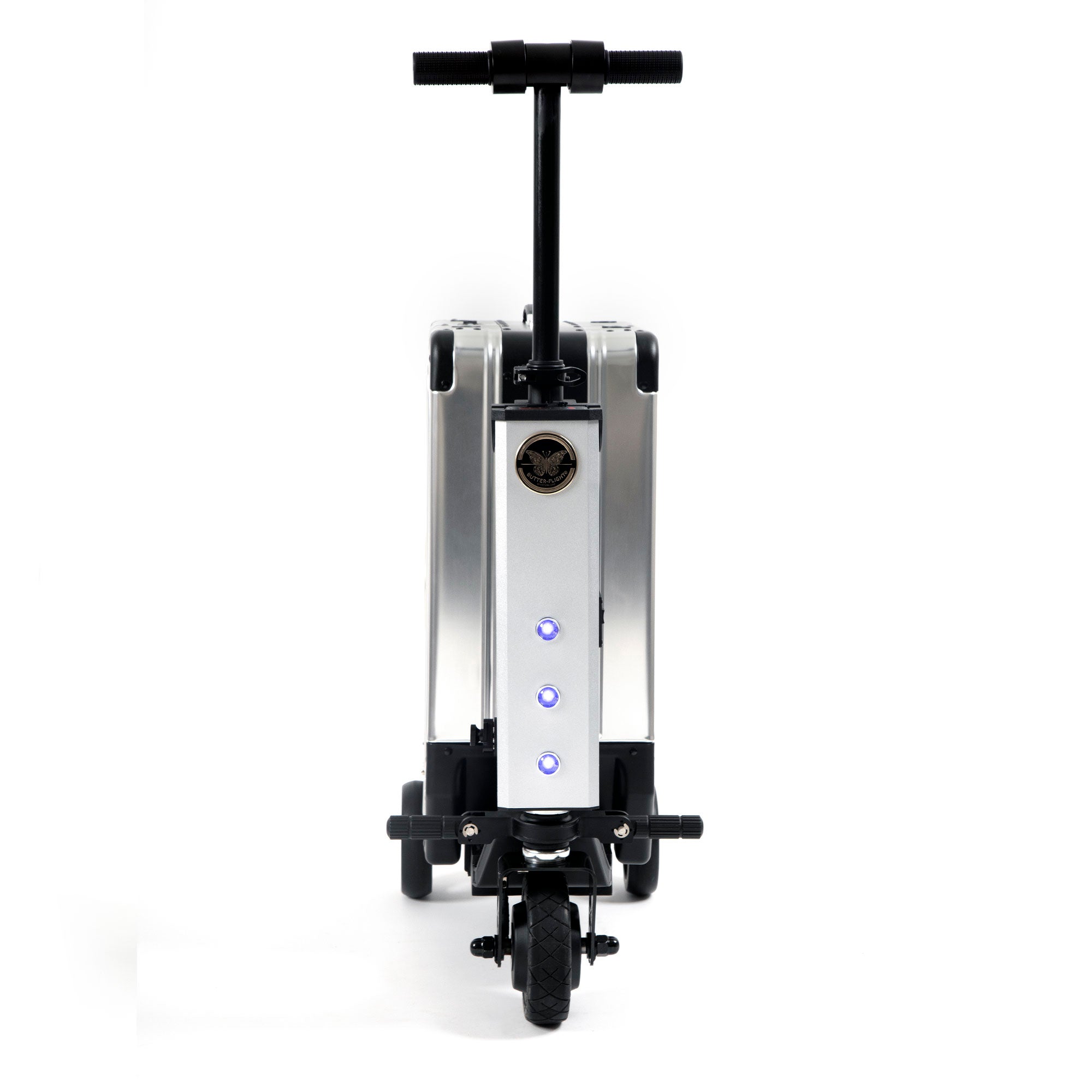 Carry-On E-Luggage Scooter Silver