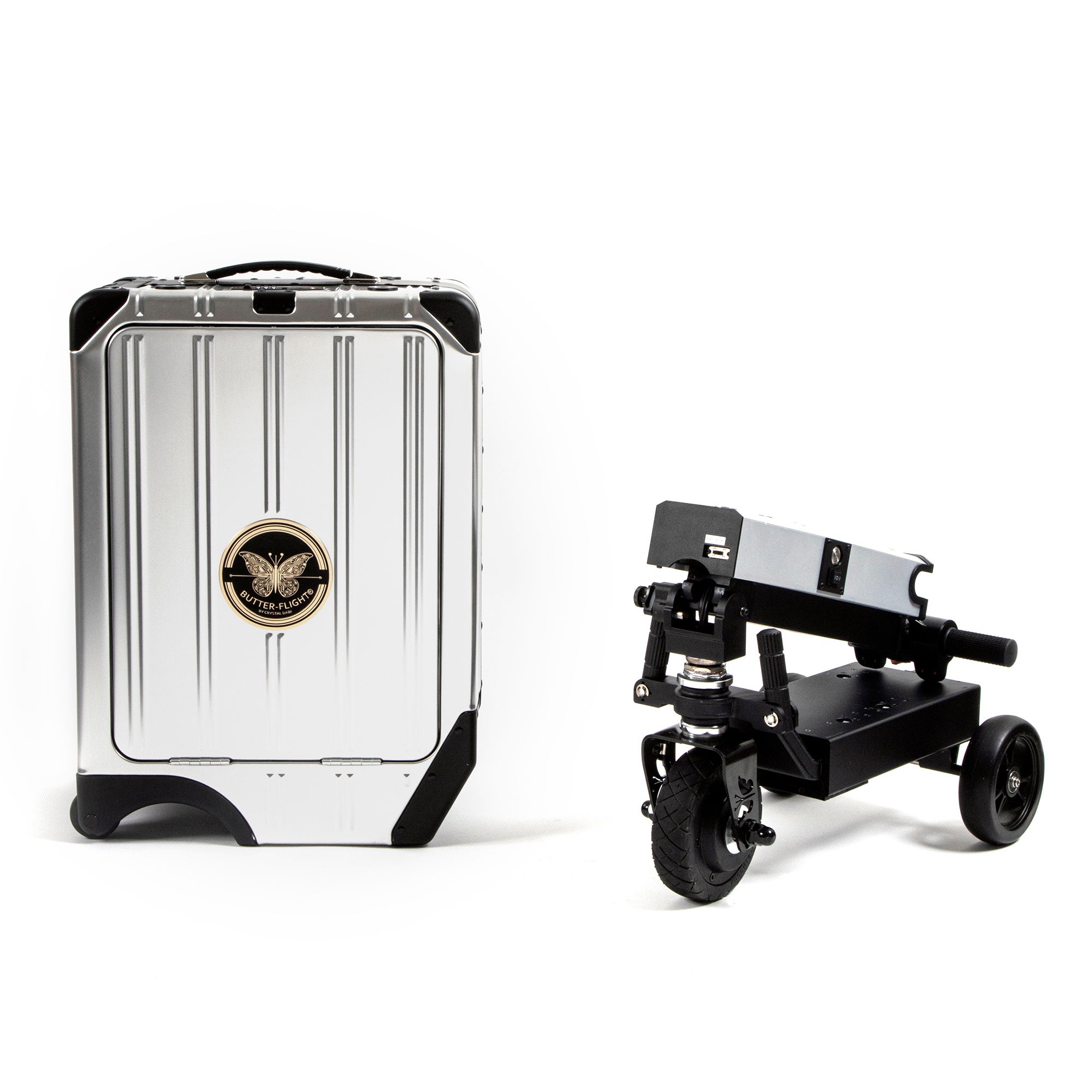 Carry-On E-Luggage Scooter Silver