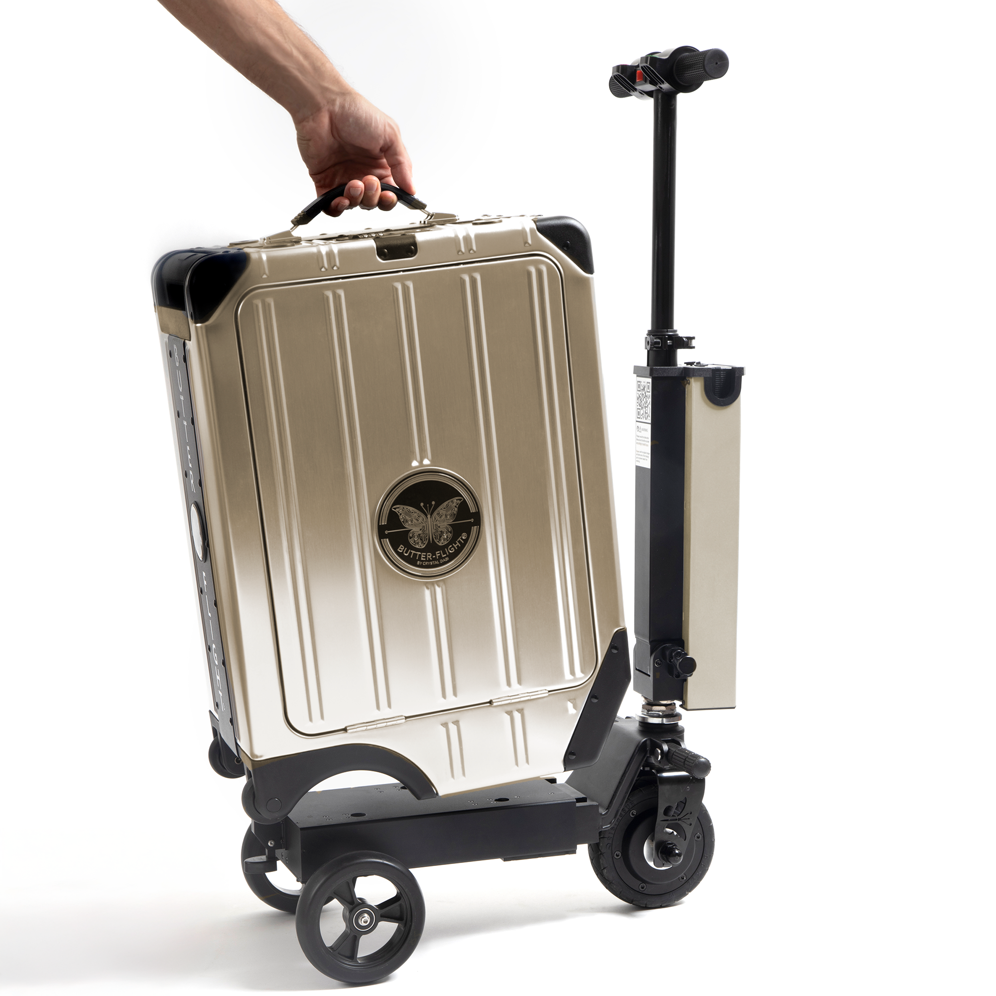 Carry-On E-Luggage Scooter Titanium